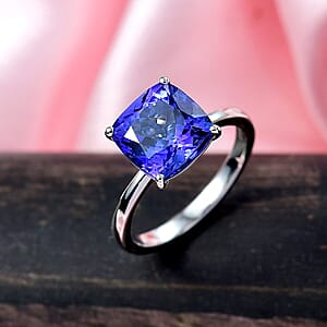 Rhapsody AAAA Tanzanite Solitaire Ring in 950 Platinum 5.30 ctw (Size 10.0)