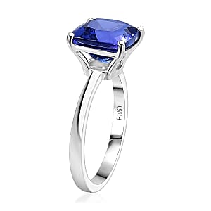 Rhapsody AAAA Tanzanite Solitaire Ring in 950 Platinum 5.30 ctw (Size 10.0)