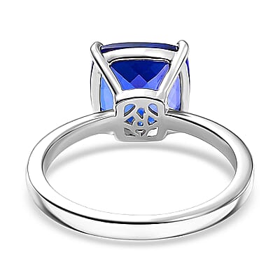 Rhapsody AAAA Tanzanite Solitaire Ring in 950 Platinum 5.30 ctw (Size 10.0)