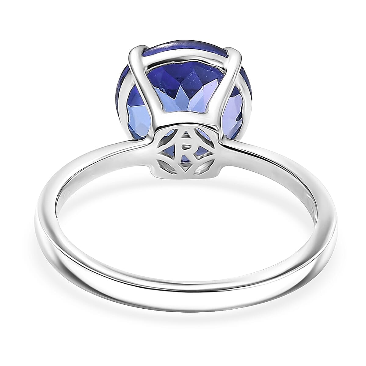 Rhapsody AAAA Tanzanite Solitaire Ring in 950 Platinum 5.00 ctw (Size 10.0) image number 4