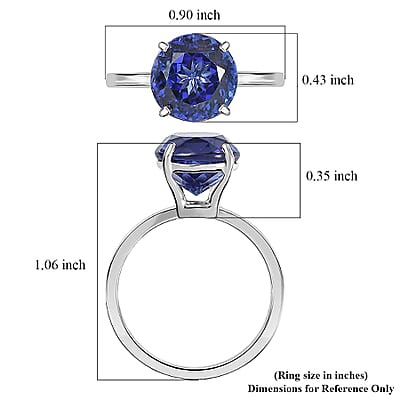 Rhapsody AAAA Tanzanite Solitaire Ring in 950 Platinum 5.00 ctw (Size 10.0)