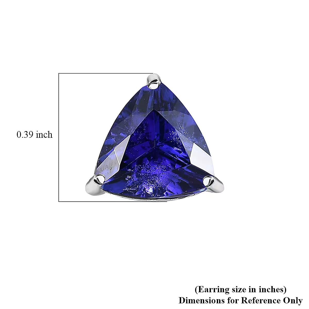 Doorbuster Rhapsody AAAA Tanzanite 4.75 ctw Solitaire Stud Earrings in 950 Platinum image number 5