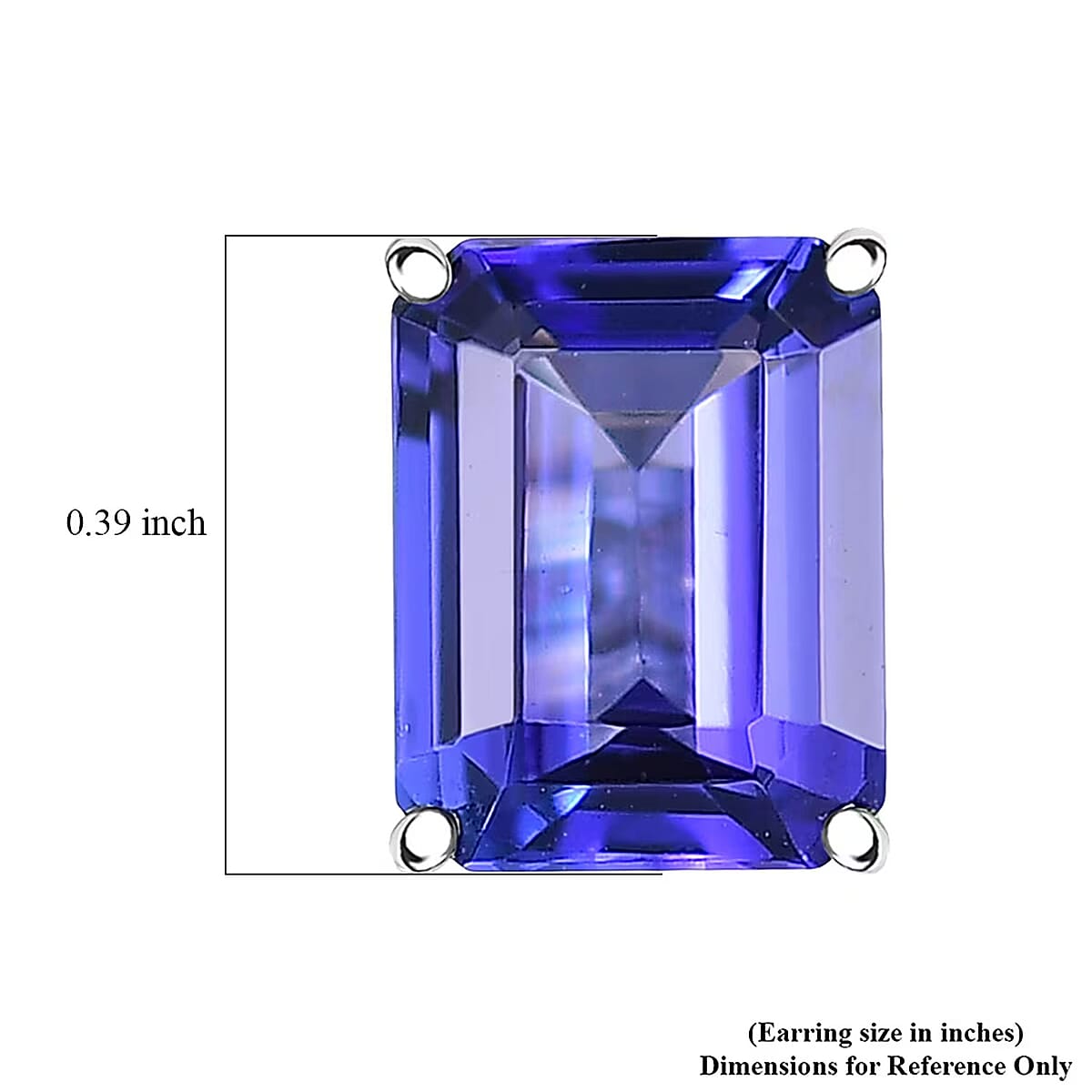 Doorbuster Rhapsody AAAA Tanzanite 4.75 ctw Solitaire Stud Earrings in 950 Platinum image number 5