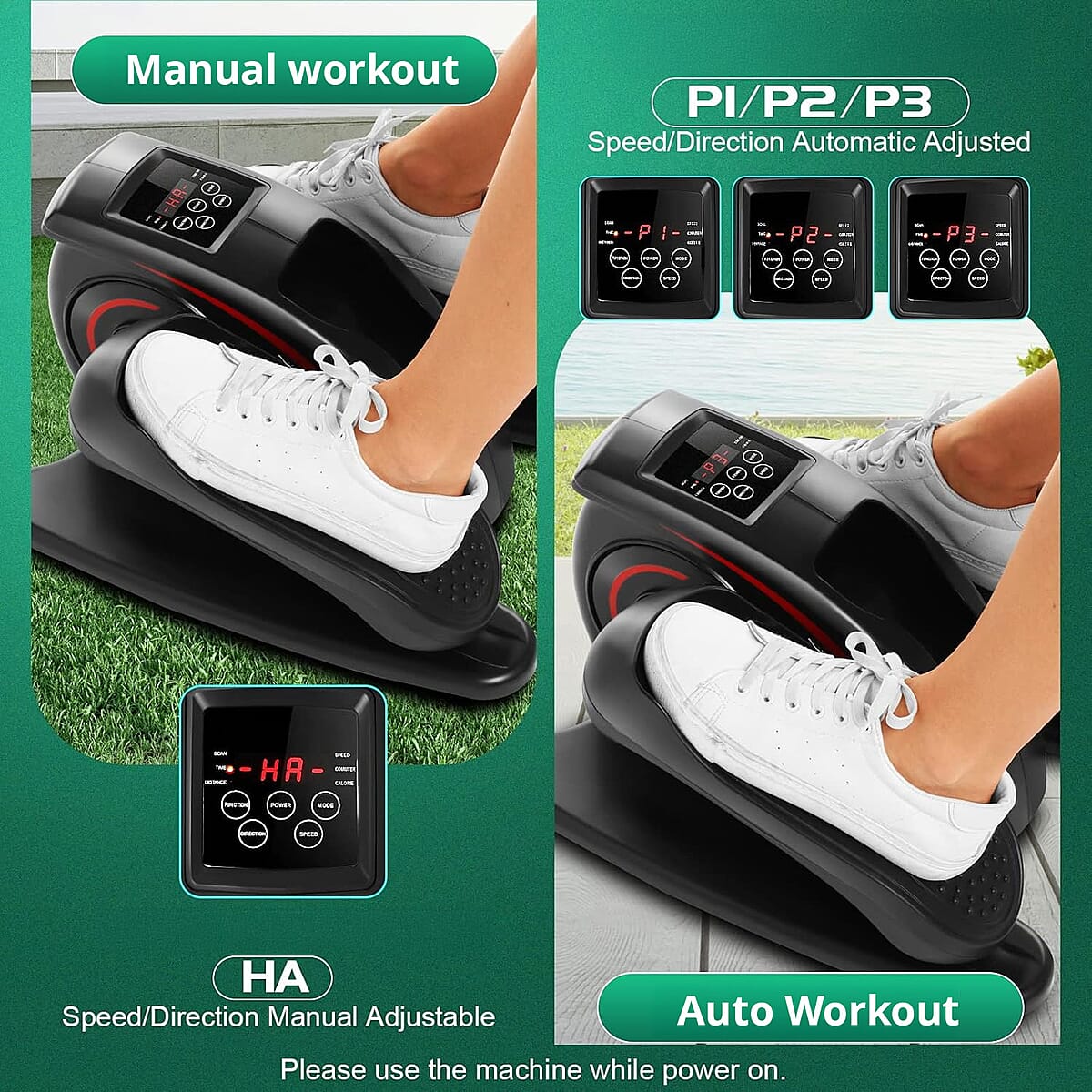 Closeout Helios Seated Elliptical - Black image number 2