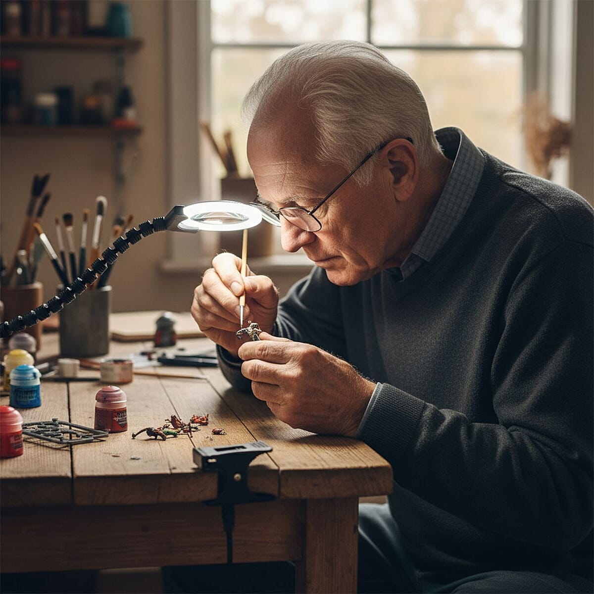 Closeout Megna Desk Flexible Neck Magnifier image number 1