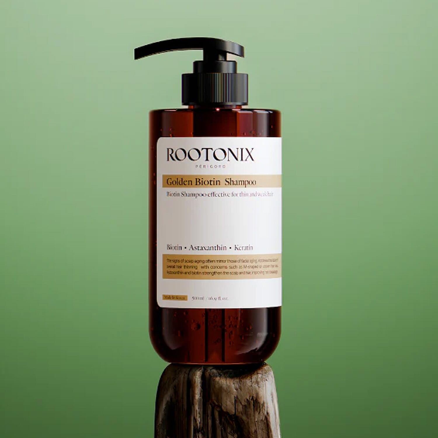 Rootonix Brown Golden Biotin Shampoo 500ml