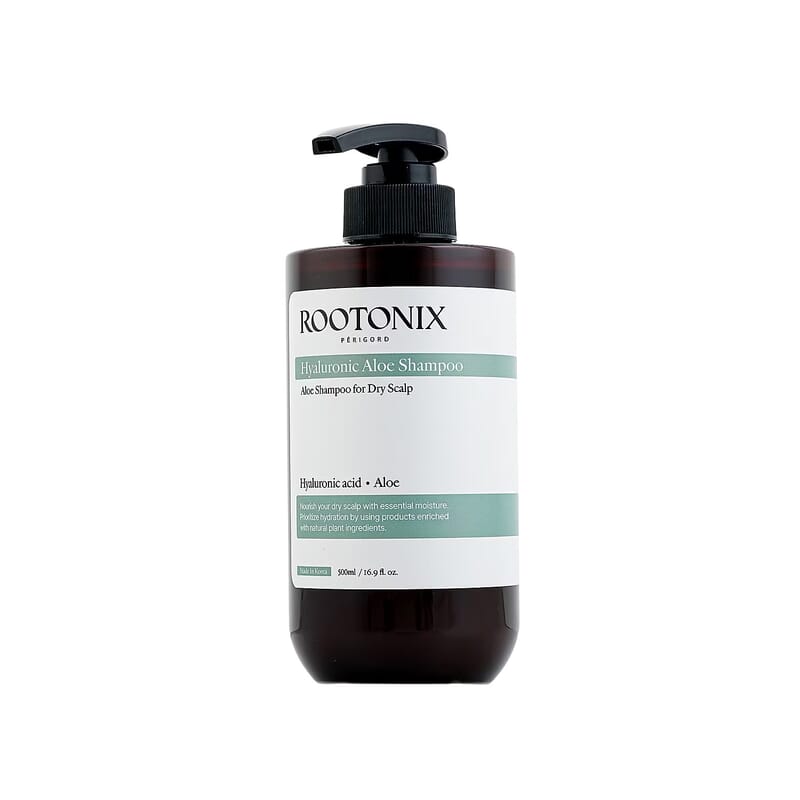 Rootonix Hyaluronic Aloe Shampoo for Hydration & Nourishment (16.9oz) Made in Korea