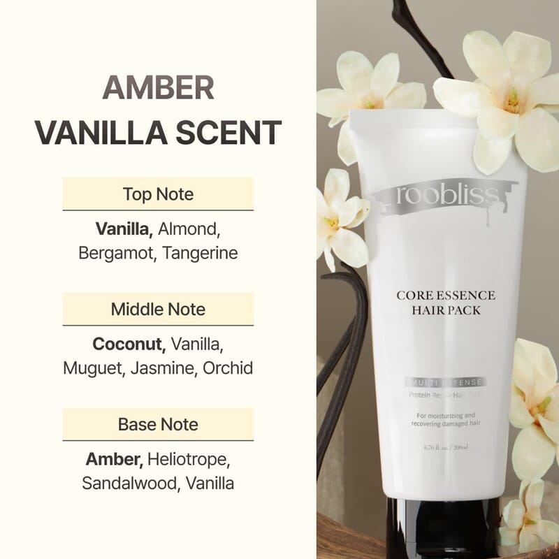 Roobliss Core Essence Hair Pack Deep & Rich Repair Hair Mask (6.76oz) Made in Korean