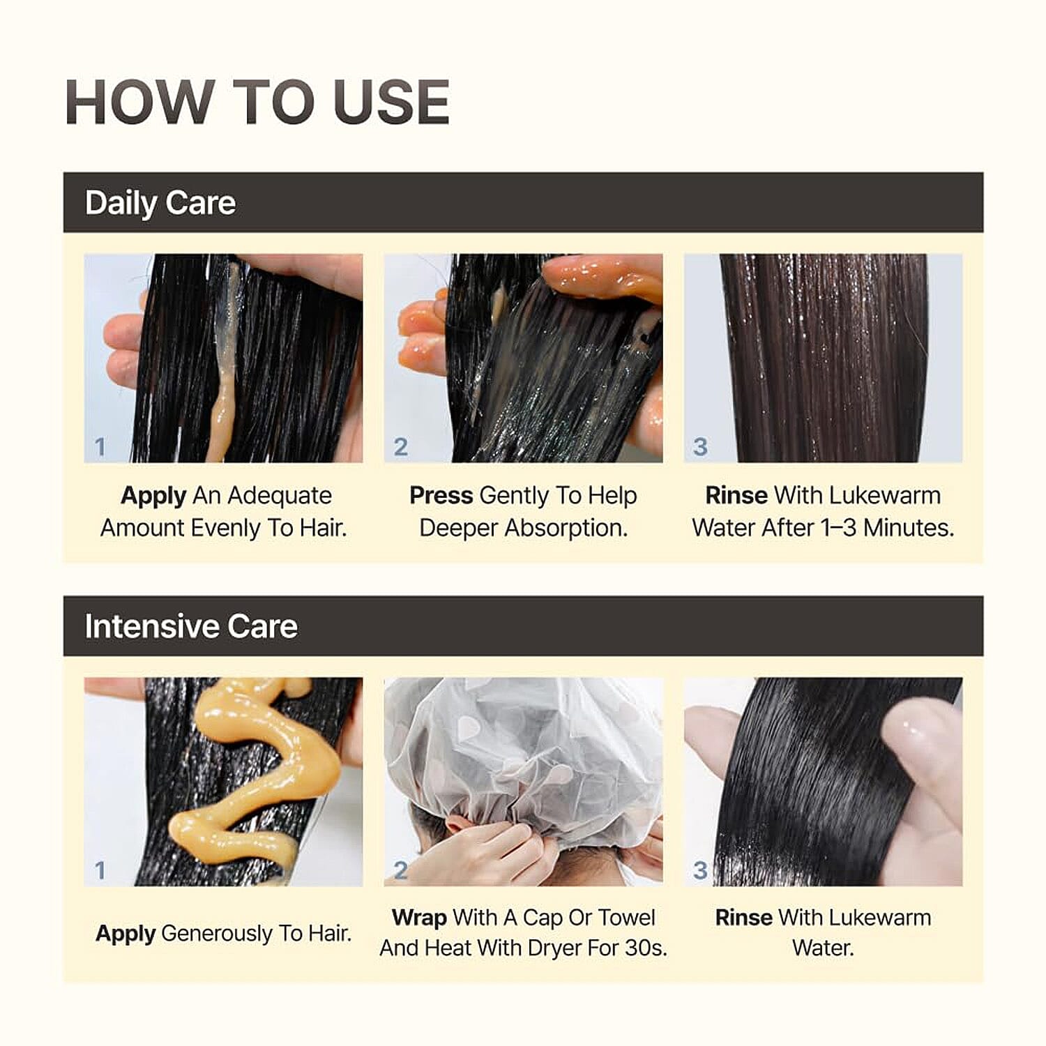 Roobliss Core Essence Hair Pack Deep & Rich Repair Hair Mask (6.76oz) Made in Korean