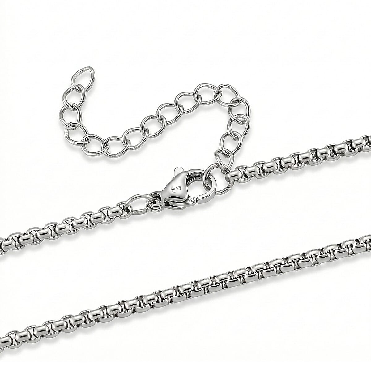 Simulated Diamond Reversible Cross Pendant Necklace (20-22 Inches) in Stainless Steel image number 5