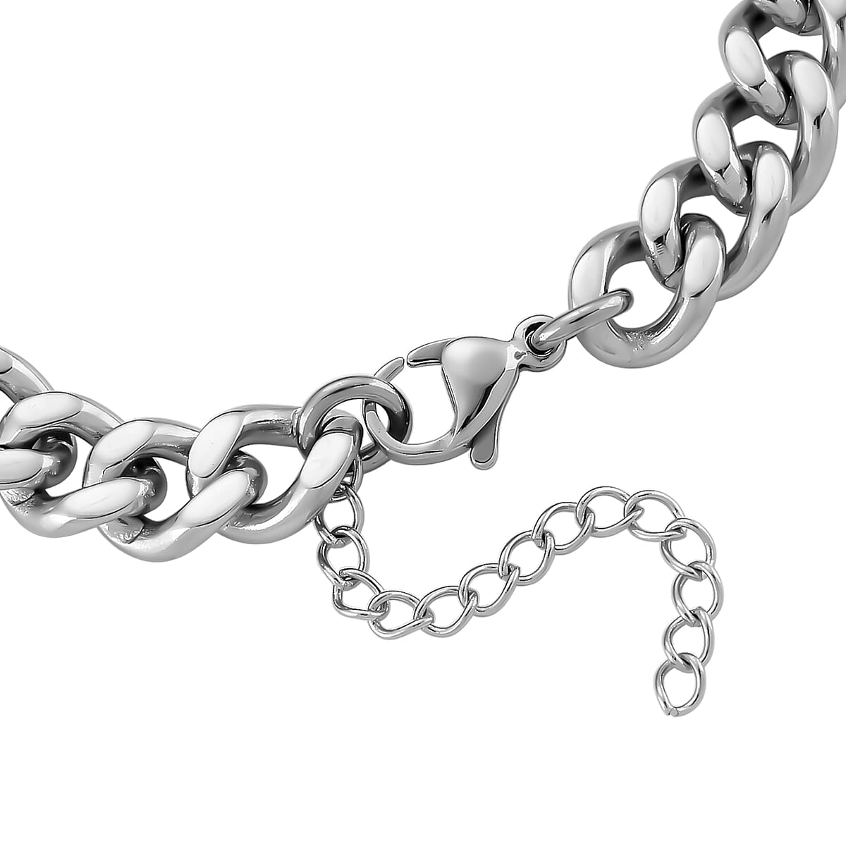 Simulated Diamond Bracelet in Stainless Steel (7.5-9.0In) image number 4