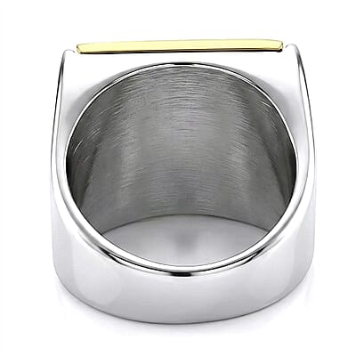 Cross Men's Ring in ION Plated YG Stainless Steel (Size 6.0)