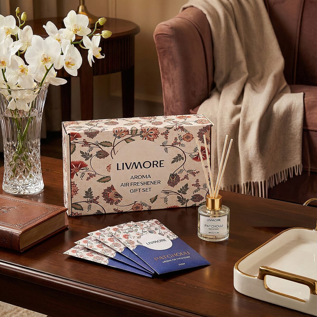 Livmore Rose Diffuser Reed Stick with Fragrance Sachet image number 1