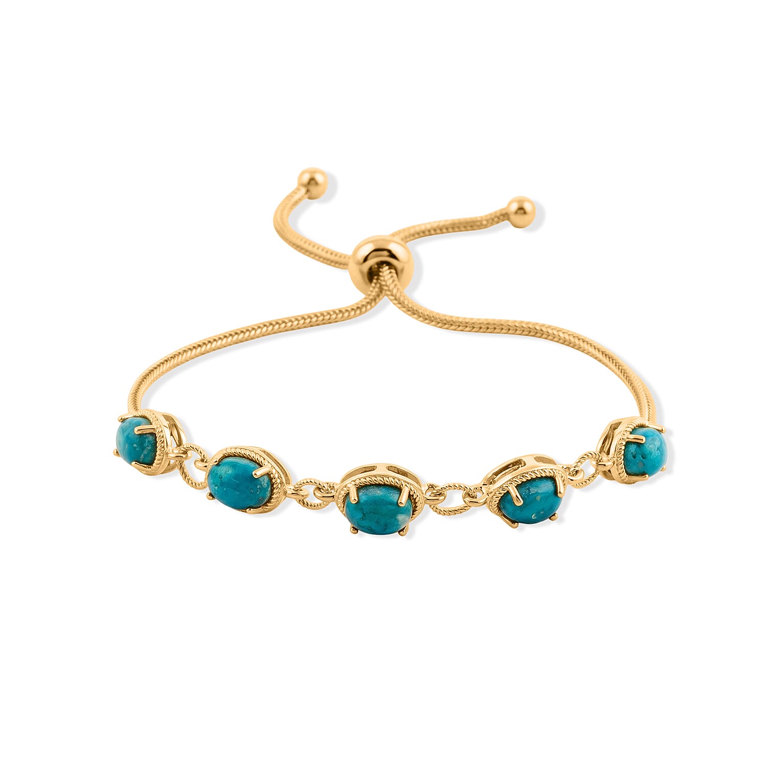 EverTrue Peruvian Opalina 4.30 ctw Bracelet in 18K YG Plated (10.50 In)