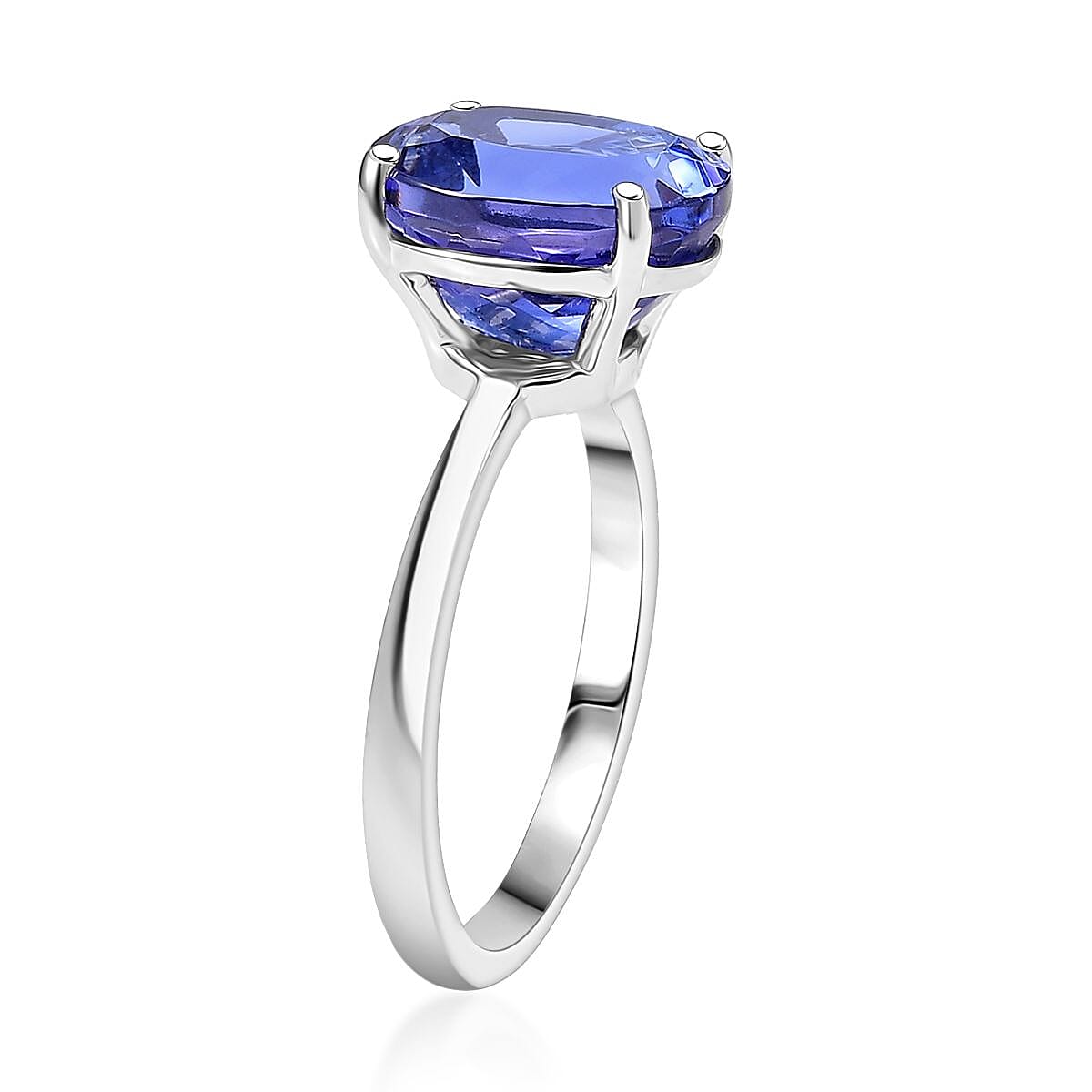 Doorbuster Rhapsody AAAA Tanzanite 5.00 ctw Solitaire Ring in 950 Platinum (Size 7.0) 4.75 Grams (Del. in 10-12 Days) image number 3