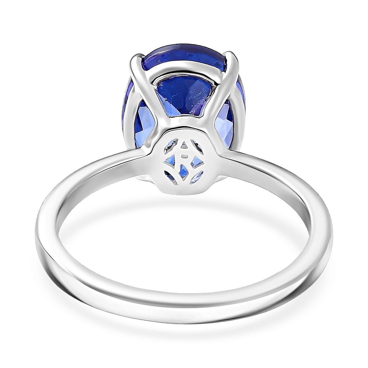 Doorbuster Rhapsody AAAA Tanzanite 5.00 ctw Solitaire Ring in 950 Platinum (Size 7.0) 4.75 Grams (Del. in 10-12 Days) image number 4