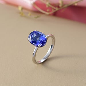 Rhapsody AAAA Tanzanite Solitaire Ring in 950 Platinum 5.00 ctw (Size 8.0)