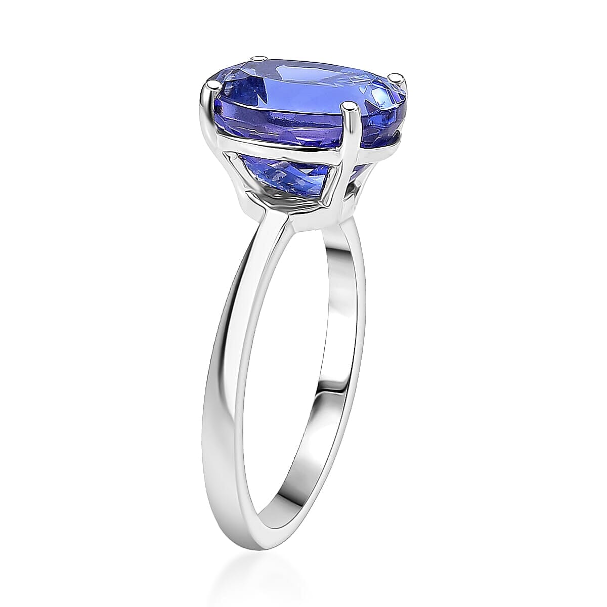Rhapsody AAAA Tanzanite Solitaire Ring in 950 Platinum 5.00 ctw (Size 9.5) image number 3
