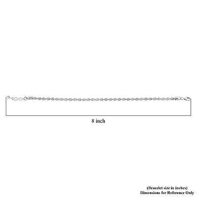 Italian Barrel Typhoon Bracelet in Black Rhodium Over Sterling Silver (7.00 In) 5.12 Grams