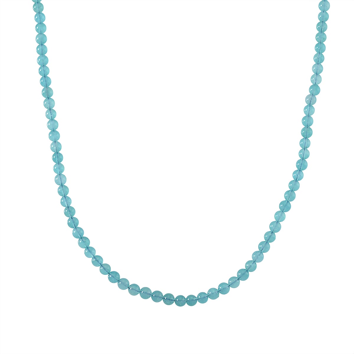 D'Joy Amazonite Beaded 140 ctw Necklace 20 Inches in Rhodium Over Sterling Silver image number 0