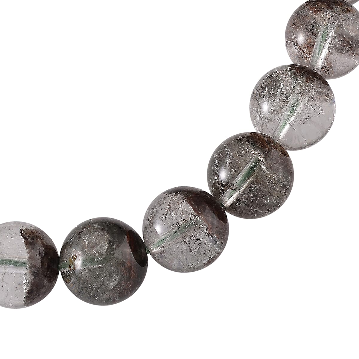Phantom Quartz Beaded 100.00 ctw Stretch Bracelet  image number 3