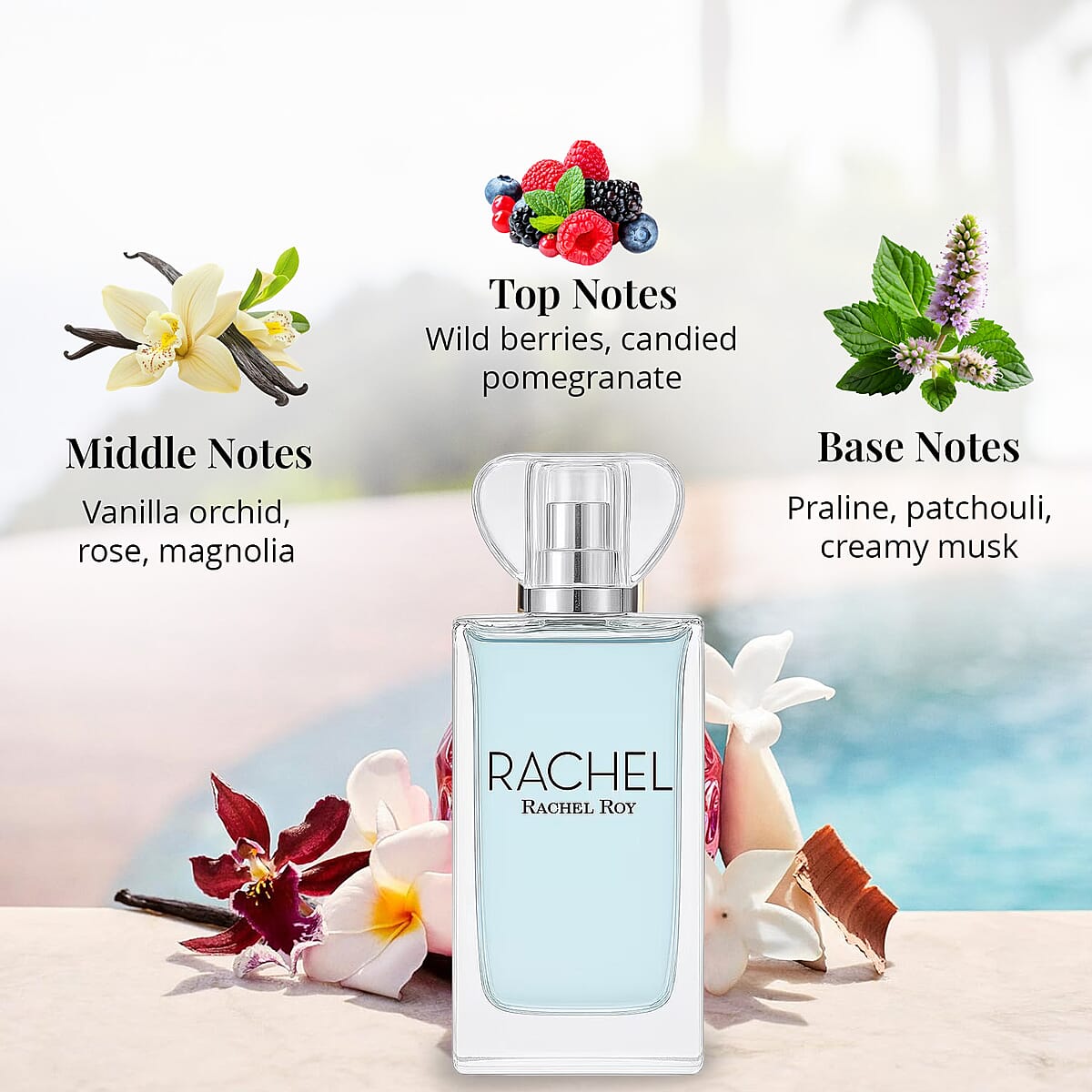 Rachel Roy Blue Crystal Eau De Parfum (3.4oz)  image number 2