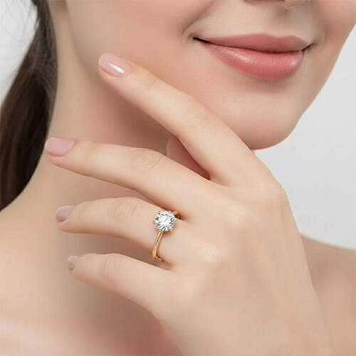 Yellow Gold Over Sterling Silver / 10 - Product card gallery slide 2 (9450088366335)