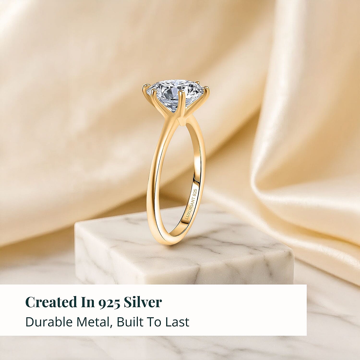 Yellow Gold Over Sterling Silver / 10 - Product card gallery slide 3 (10178303787321)
