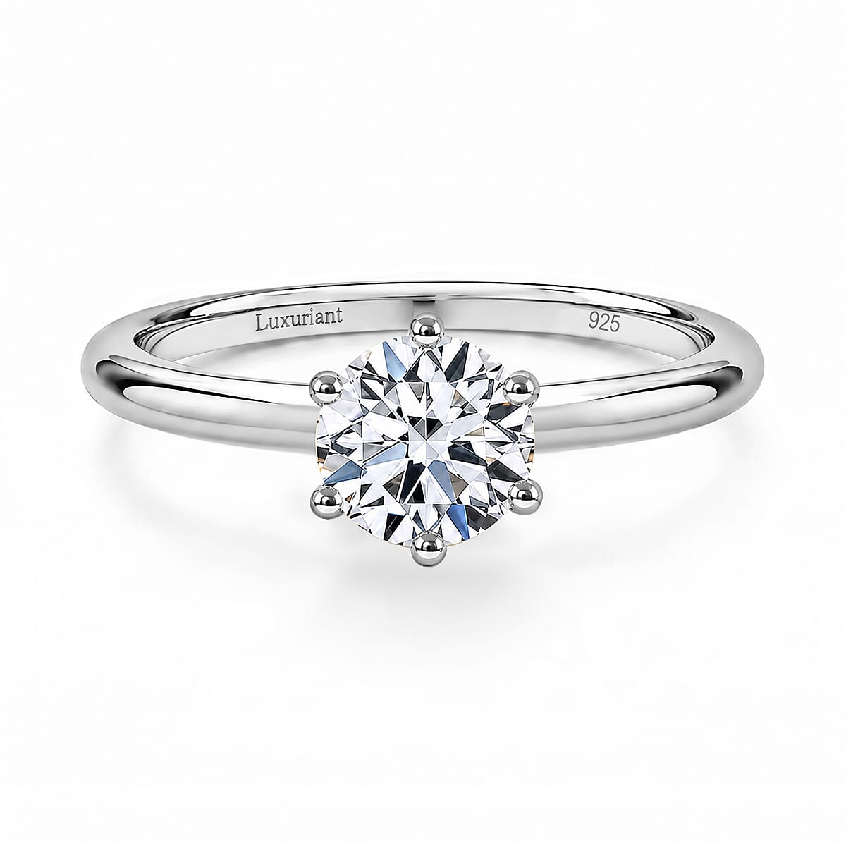 Luxuriant Lab Grown Diamond (G-H, SI) Ring in 18K Vermeil YG Over Sterling Silver (Size 8.0) 1.00 ctw