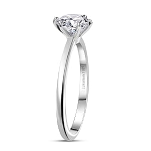 Luxuriant Lab Grown Diamond (G-H, SI) Ring in Rhodium Over Sterling Silver 1.00 ctw (Size 8.0) (Del. in 10-12 Days)