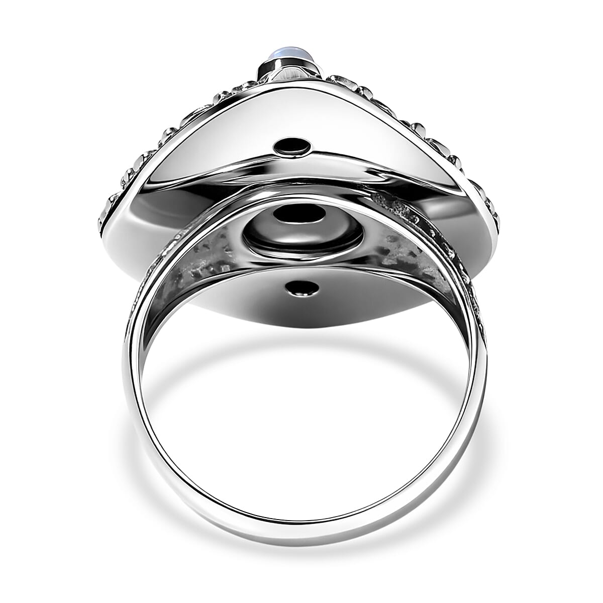 D'Joy Indian Star Ruby and Ethiopian Welo Opal 2.90 ctw Filigree Art Ring in Sterling Silver (Size 10.0) image number 4