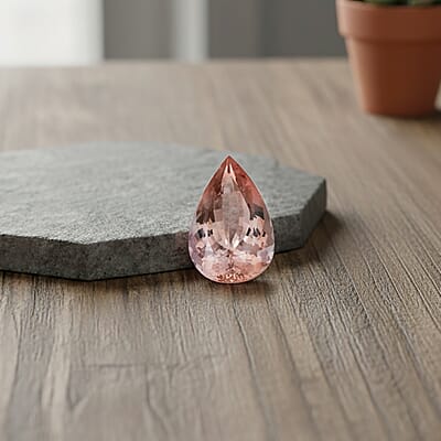 Certified & Appraised AAAA Marropino Morganite (Pear Free Size) 31.00 ctw