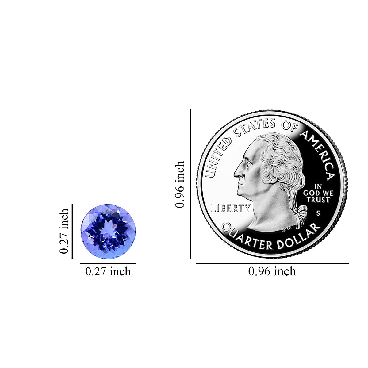 Premium Tanzanite (Rnd 7 mm) 1.20 ctw image number 4