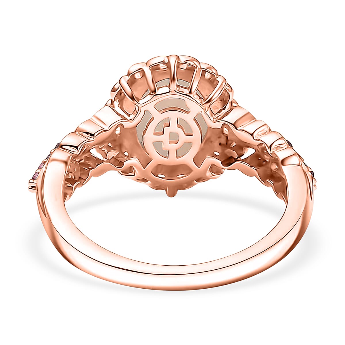 D'Joy Premium Ethiopian Welo Opal and Ouro Fino Rubellite Ring in 18K Vermeil Rose Gold Over Sterling Silver (Size 10) 1.44 ctw image number 4