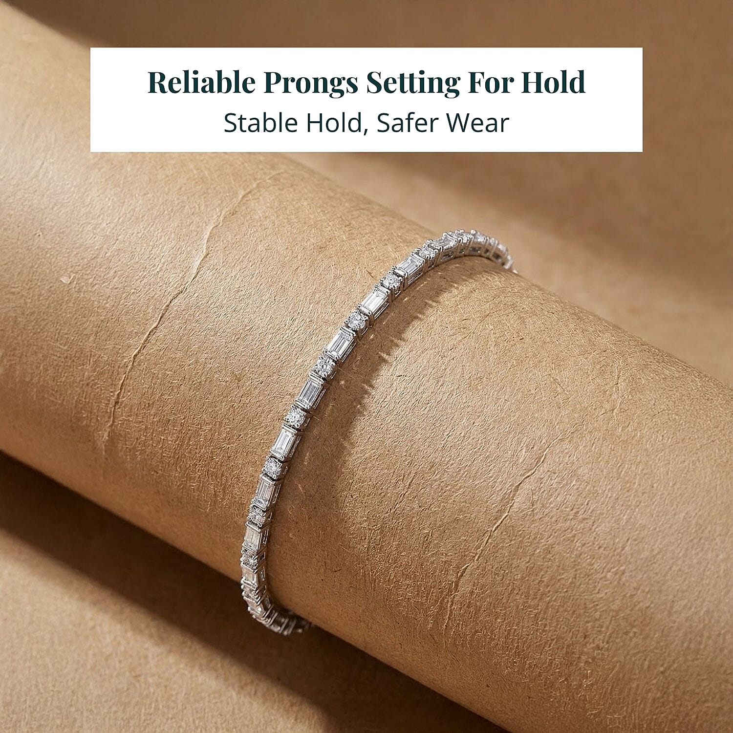  Luxuriant Lab Grown Diamond G-H SI 2.15 ctw Station Bracelet in Rhodium Over Sterling Silver (6.50 In)