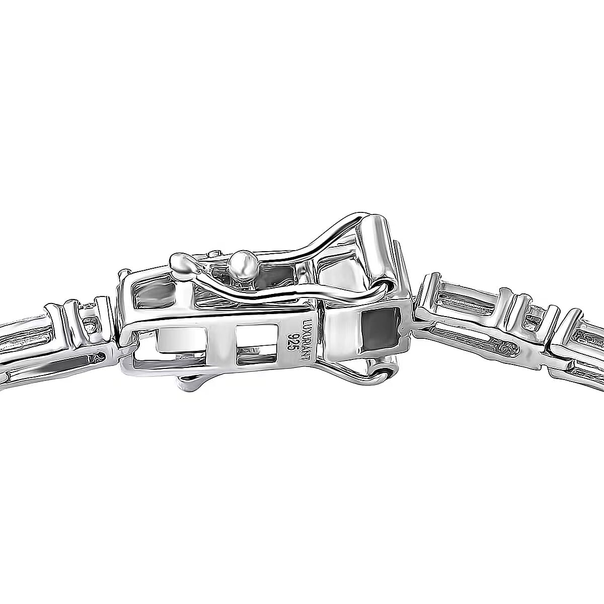 Luxuriant Lab Grown Diamond G-H SI 2.35 ctw Station Bracelet in Rhodium Over Sterling Silver (6.50 In) image number 6