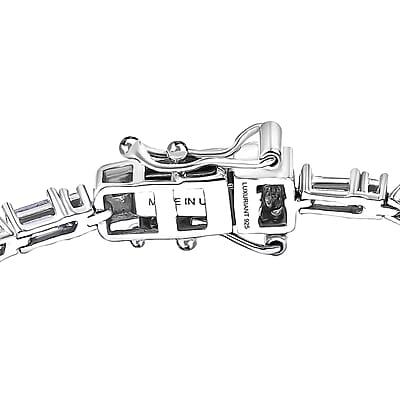  Luxuriant Lab Grown Diamond G-H SI 2.15 ctw Station Bracelet in Rhodium Over Sterling Silver (6.50 In)
