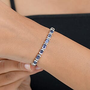 D'Joy Catalina Iolite Bracelet in Rhodium Over Sterling Silver 12.00 ctw (7.25 Inches)