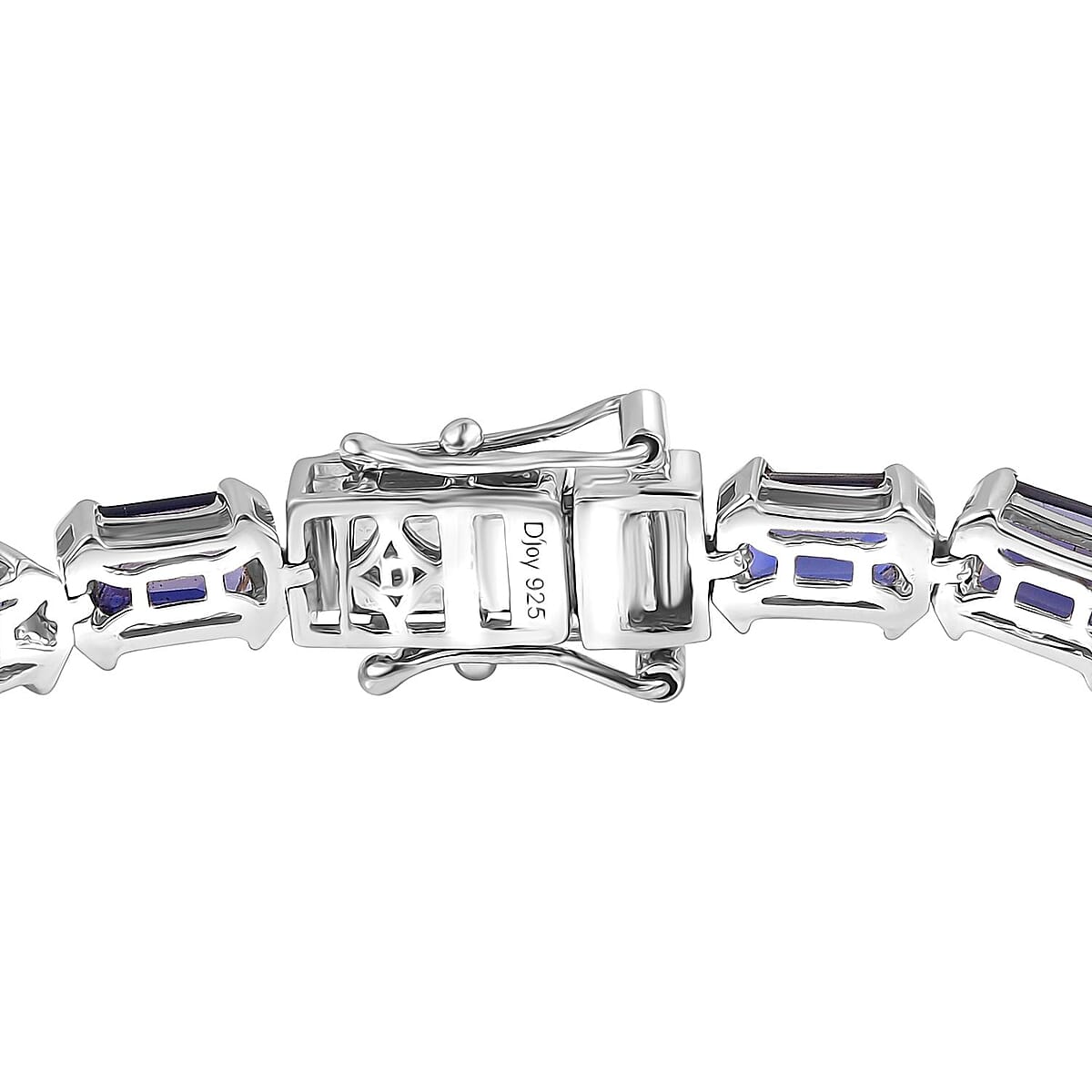 Doorbuster D'Joy Catalina Iolite 12.00 ctw Embers of Elegance Bracelet in Rhodium Over Sterling Silver (7.25 In) image number 3