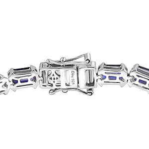 D'Joy Catalina Iolite Bracelet in Rhodium Over Sterling Silver 12.00 ctw (7.25 Inches)