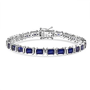 Doorbuster D'Joy Catalina Iolite 13.00 ctw Embers of Elegance Bracelet in Rhodium Over Sterling Silver (8.00 In)