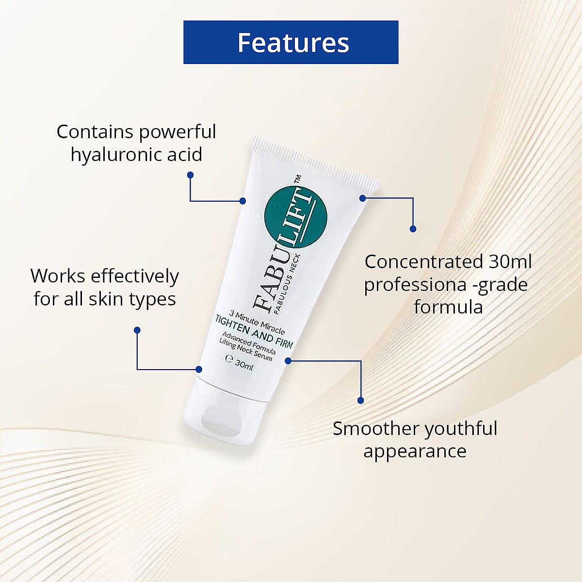 Fabulous Neck Tighten and Firm Lifting Neck Serum 30ml image number 2