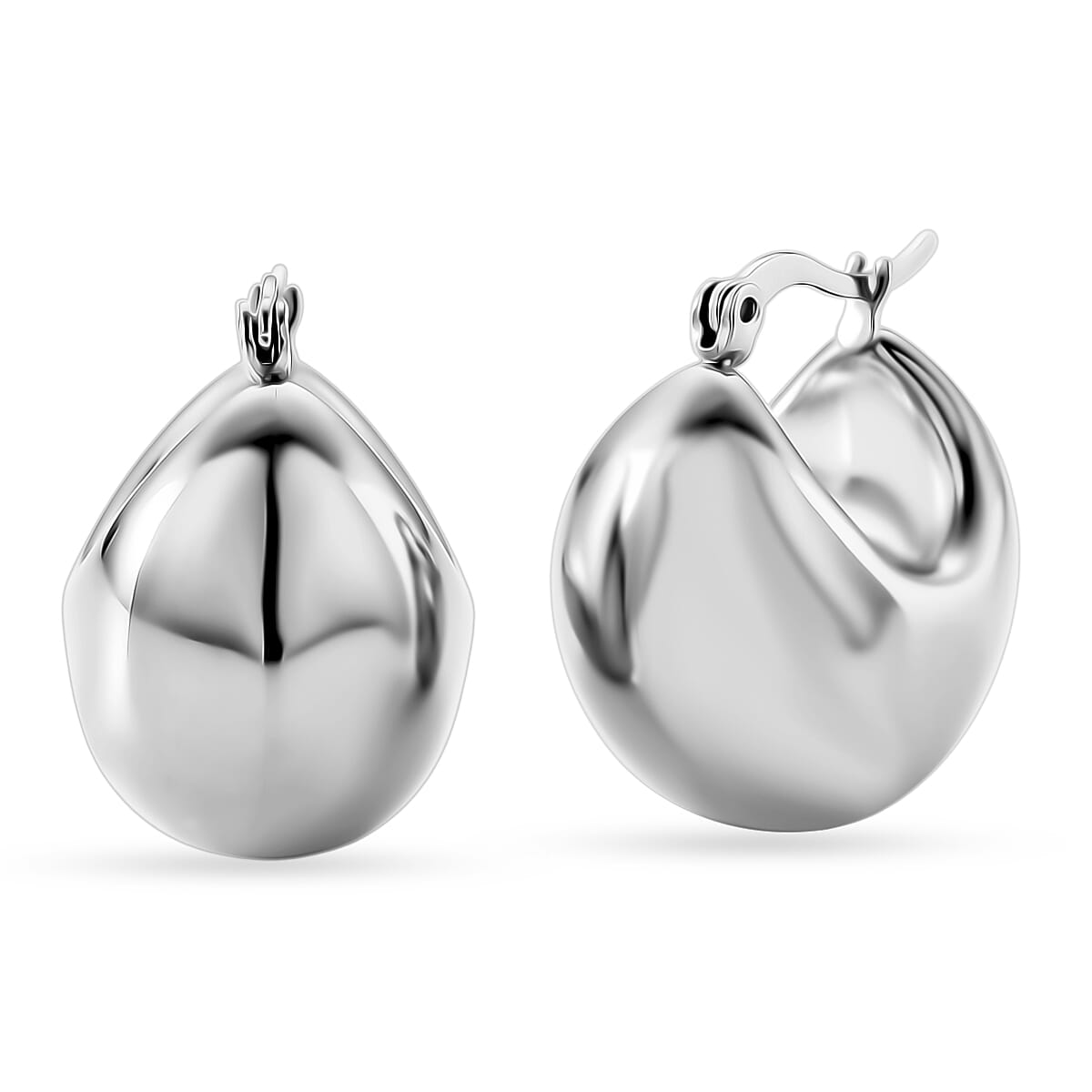 Hoop Earrings in Stainless Steel image number 0