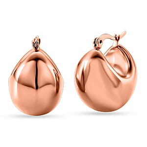 Hoop Earrings in ION Plated RG Stainless Steel