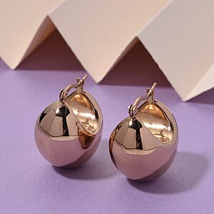 Hoop Earrings in ION Plated RG Stainless Steel