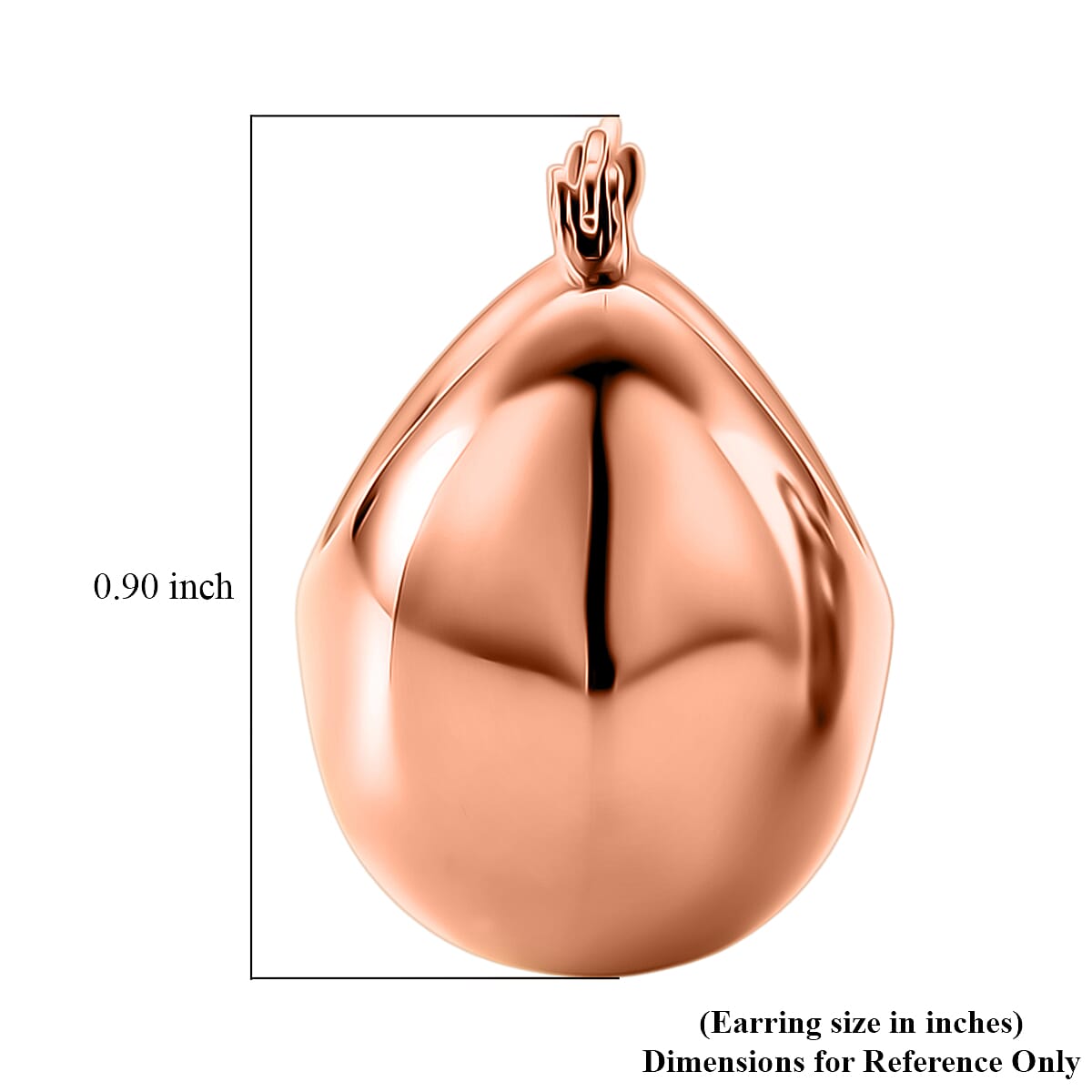 Hoop Earrings in ION Plated RG Stainless Steel image number 5