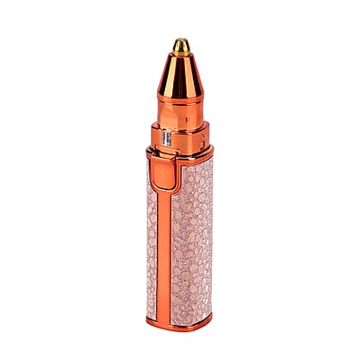 Livmore Beautech 2-in-1 Rechargeable Waterproof Lady Shaver with 2 Replaceable Heads and LED Light -Champange