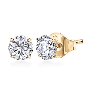 Moissanite 1.15 ctw Earrings in 10K Yellow Gold