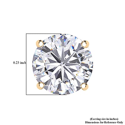 Moissanite 1.15 ctw Earrings in 10K Yellow Gold
