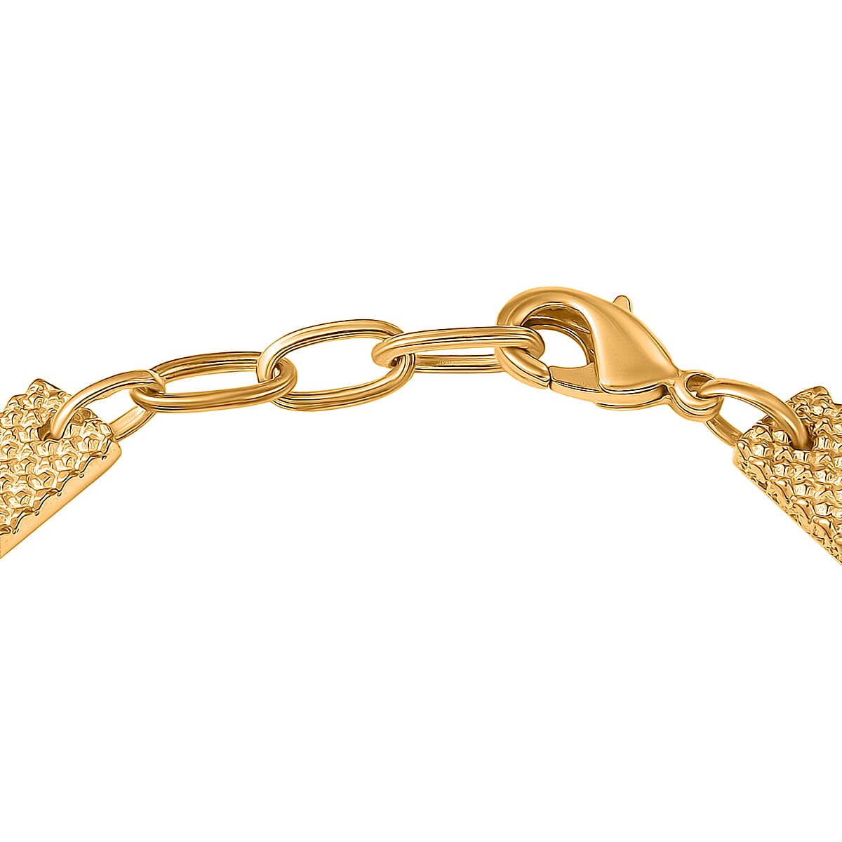 EverTrue Motif Linked Bracelet (Size - 6.5) in 18K YG Plated Bronze (6.50 In) image number 3